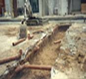 Installation neuer Grundleitung im Sanit�rbereich
